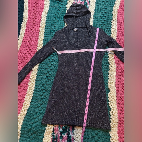 Frederick’s of Hollywood sparkle lurex mini with hood - Picture 5 of 5